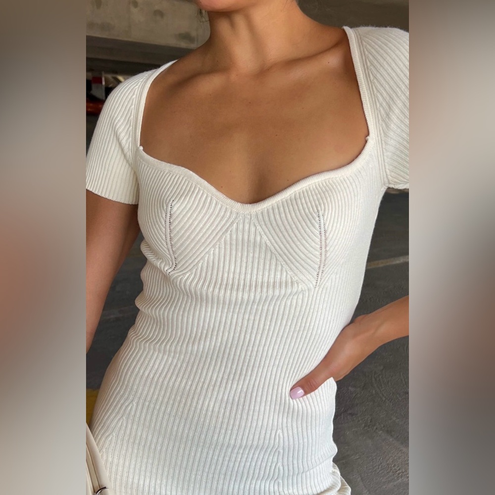 Misguided White Mini Dress
